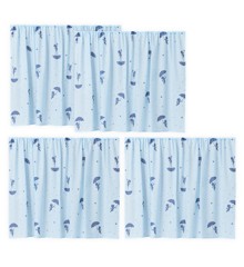 Hoppekids - Ole Lukoie curtain for half high bed blue