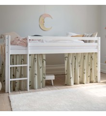 Hoppekids - Ole Lukoie curtain for half high bed Green