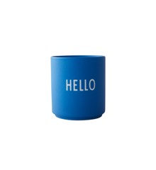 Design Letters - Favourite cups - Cobalt Blue Hello