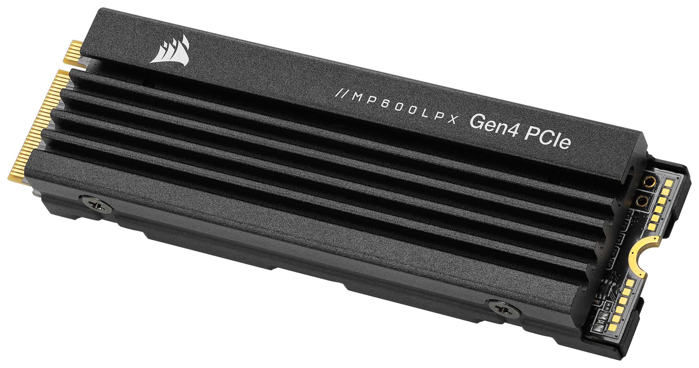 CORSAIR MP600 PRO LPX PCIe Gen4 x4 NVMe M.2 SSD - 4TB - Black - Videospill og konsoller