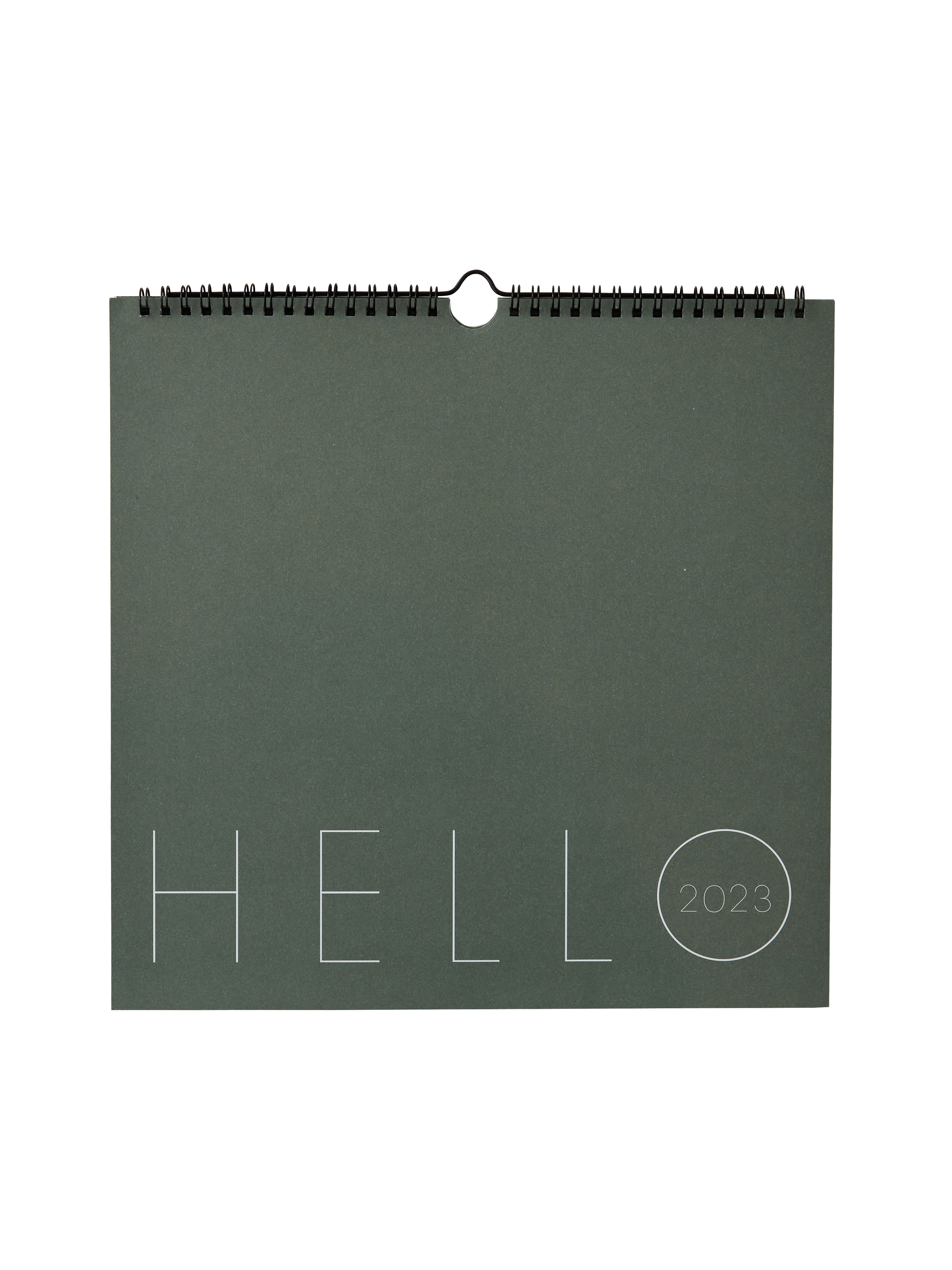 Design Letters - Wall Calendar 2023 - Myrtle green
