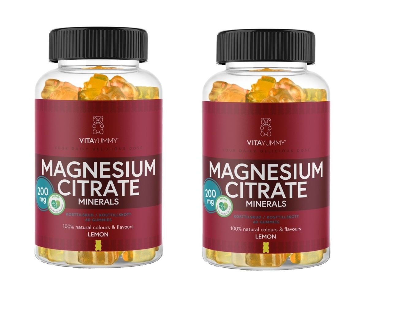 VitaYummy - Magnesium Citrate 2-Pack - Helse og personlig pleie