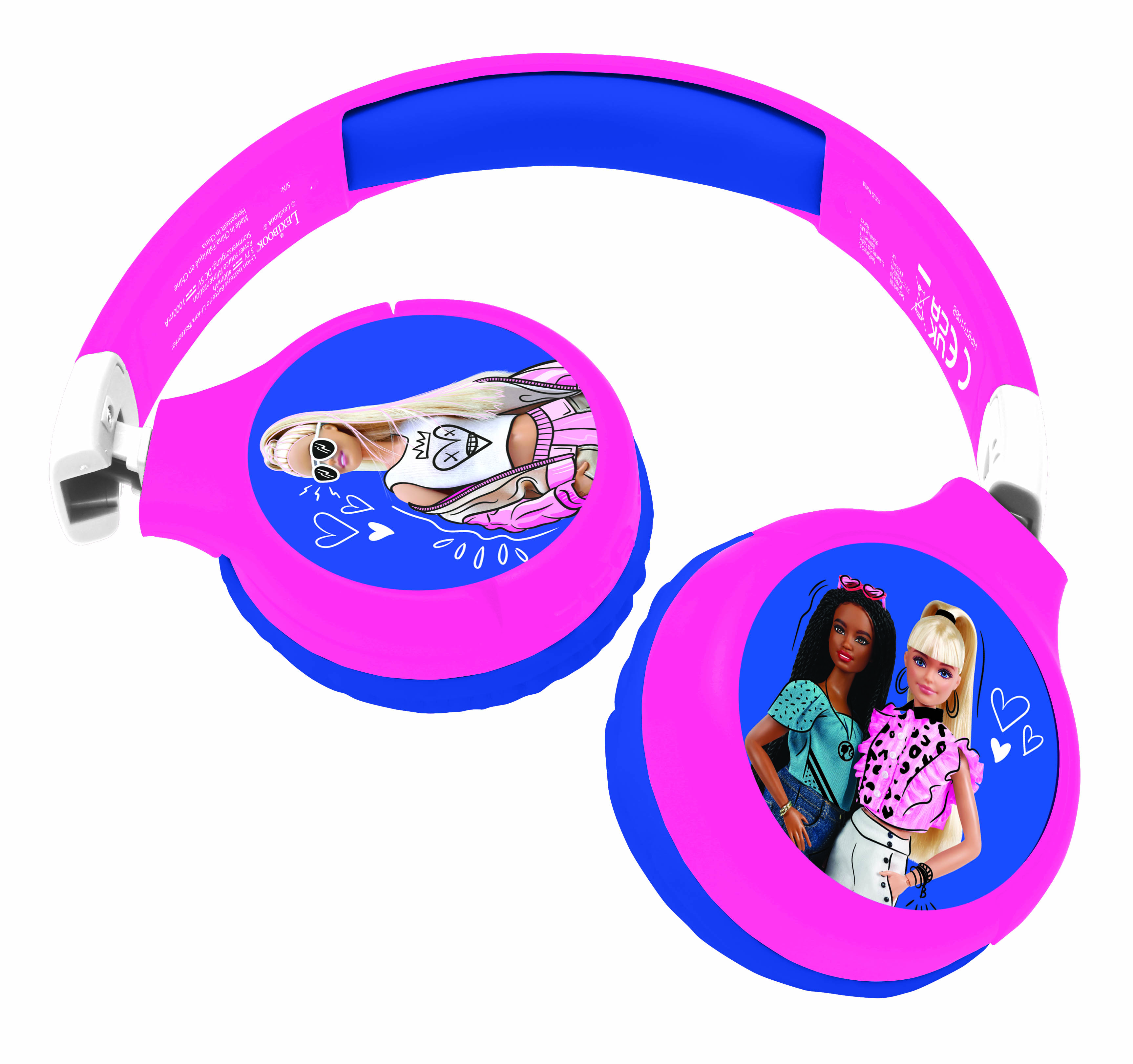 Lexibook - Barbie - 2 in 1 Bluetooth® foldable Headphones (HPBT010BB) - Leker