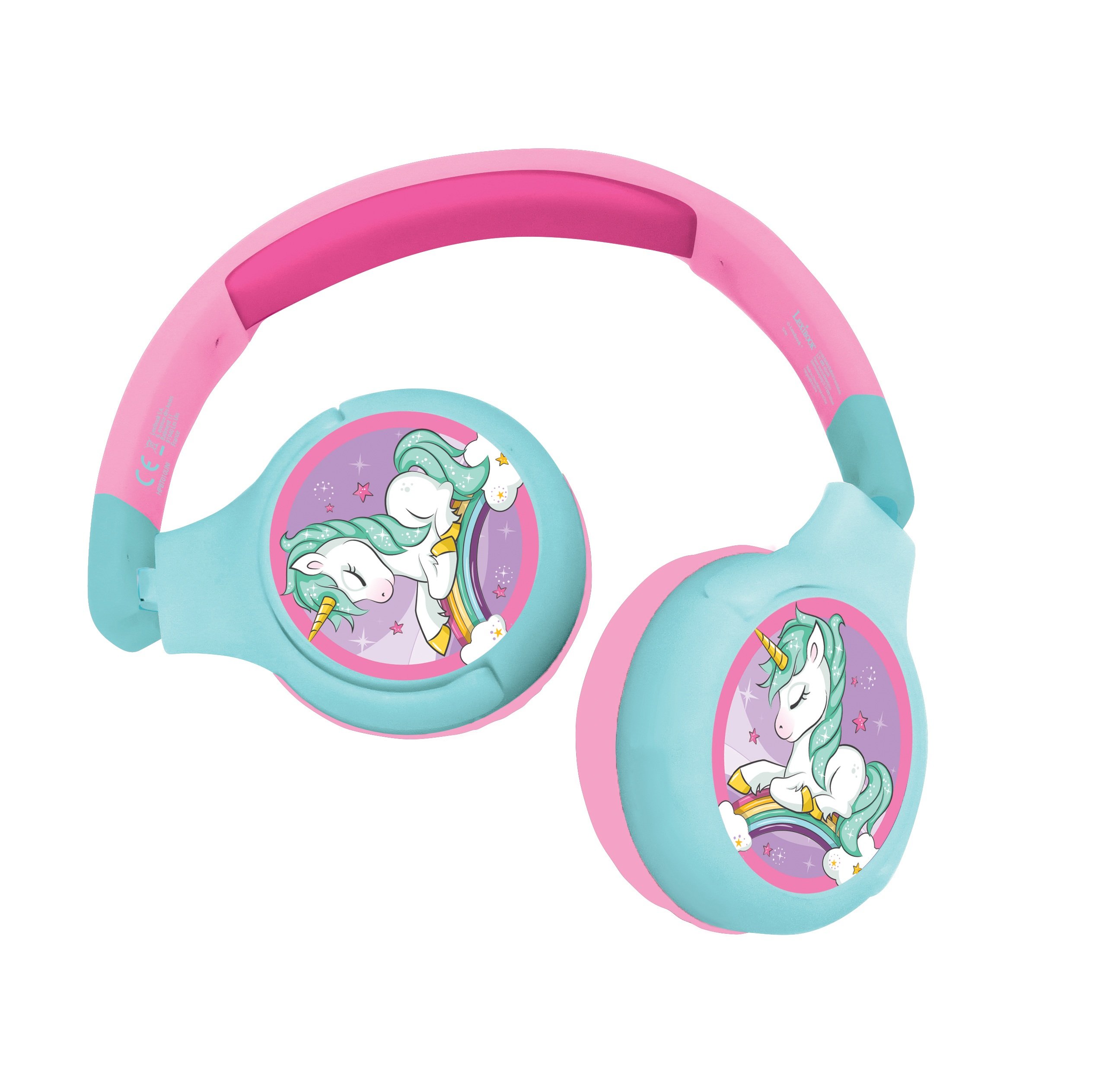 Lexibook - Unicorn - 2 in 1 Bluetooth® foldable Headphones (HPBT010UNI) - Leker
