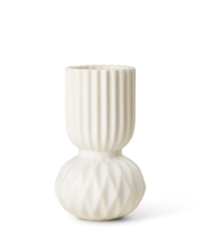 Dottir - Samsurium Rufflebell Vase - White (15251) - Hjemme og kjøkken
