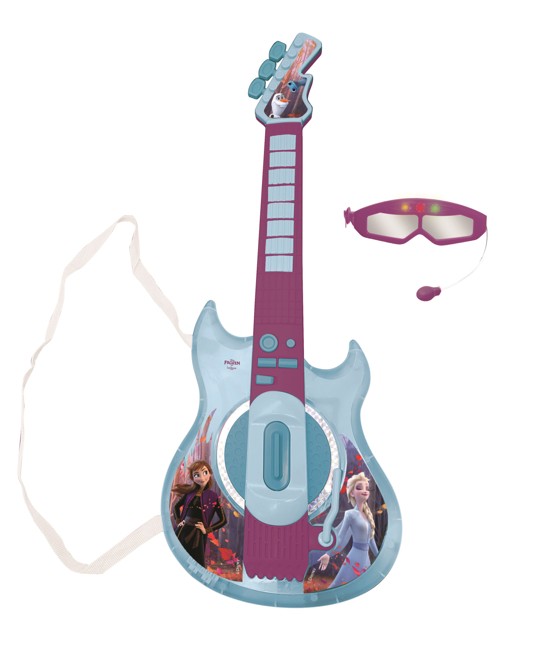Lexibook - Disney Frozen - Electronic Lighting Guitar (K260FZ)