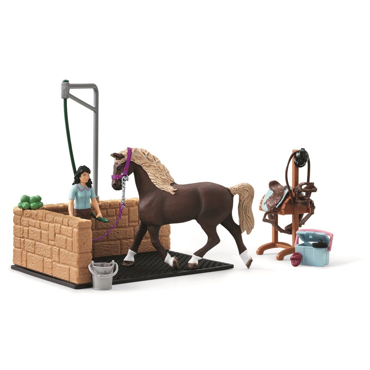 Buy Schleich - Horse Club - Washing area with Emily & Luna (42438) - Free  shipping