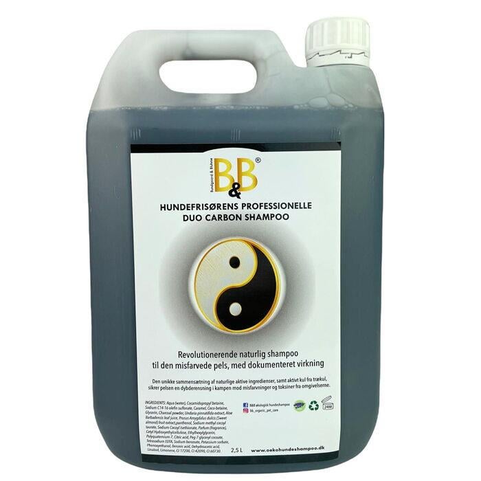 B&B - Professional Duo Carbon Shampoo for dogs 2500 ml (9075 2,5 liter) - Kjæledyr og utstyr