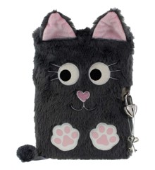 Tinka - Plush Diary with Lock - Black Cat (8-802126)