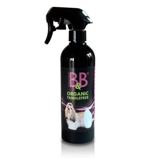 B&B - Økologisk filtfri spray  500 ml hjælper med opløsning af filt i pels
