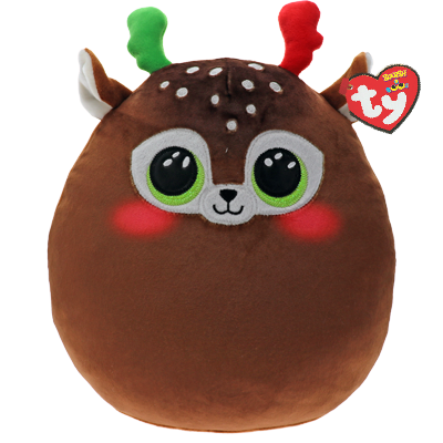 TY Plush - Squishy Beanies Winter Collection - Minx the Reindeer (Large) (TY39405)