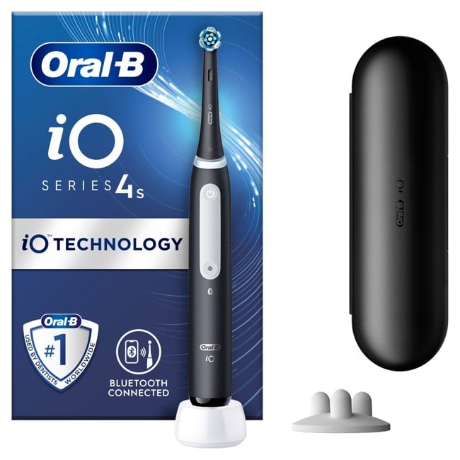 Oral-B - iO4s Mat Sort Elektrisk Tandbørste