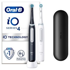 Oral-B - iO4 Duo Musta UCB & Valkoinen SC Sähköhammasharja