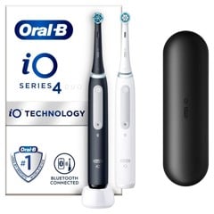 Oral-B - iO4 Duo Svart UCB & Hvit SC Elektrisk Tannbørste