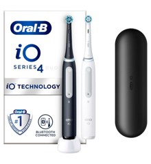 Oral-B - iO4 Duo Svart UCB & Vit SC Elektrisk Tandborste (60 DAGARS PENGARNA TILLBAKA GARANTI*)