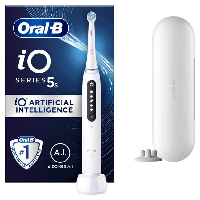 Oral-B - iO5s Hvid Elektrisk Tandbørste