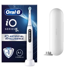 Oral-B - iO5s Hvit Elektrisk Tannbørste (60 DAGER PENGENE TILBAKE GARANTI*)