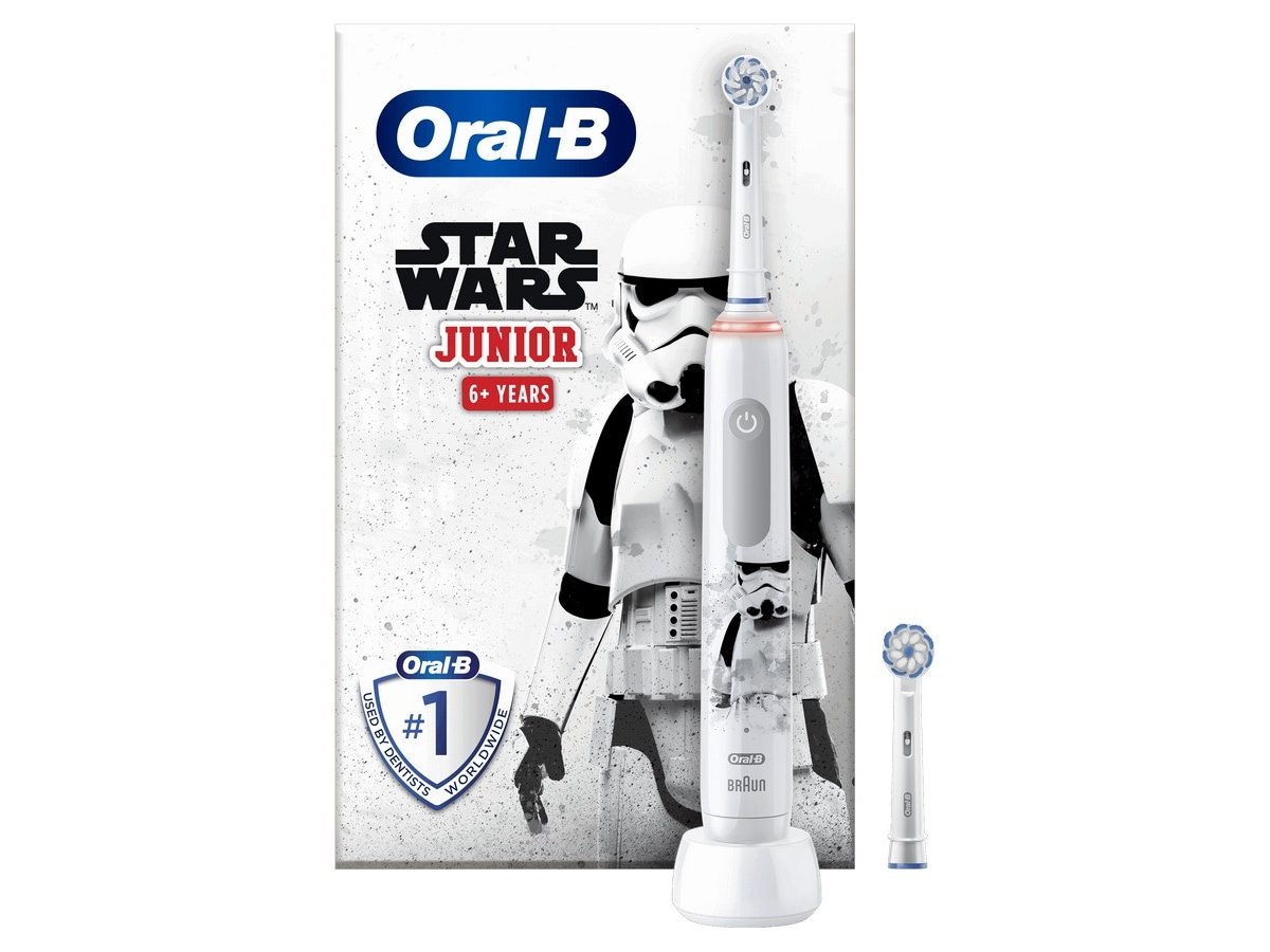 Køb Oral-B Pro Junior Star Wars Sensitive - Elektrisk Tandbørste - Fri