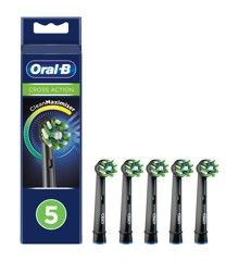 Oral-B - Cross Action Black - Toothbrush Replacement Head  ( 5 pcs )