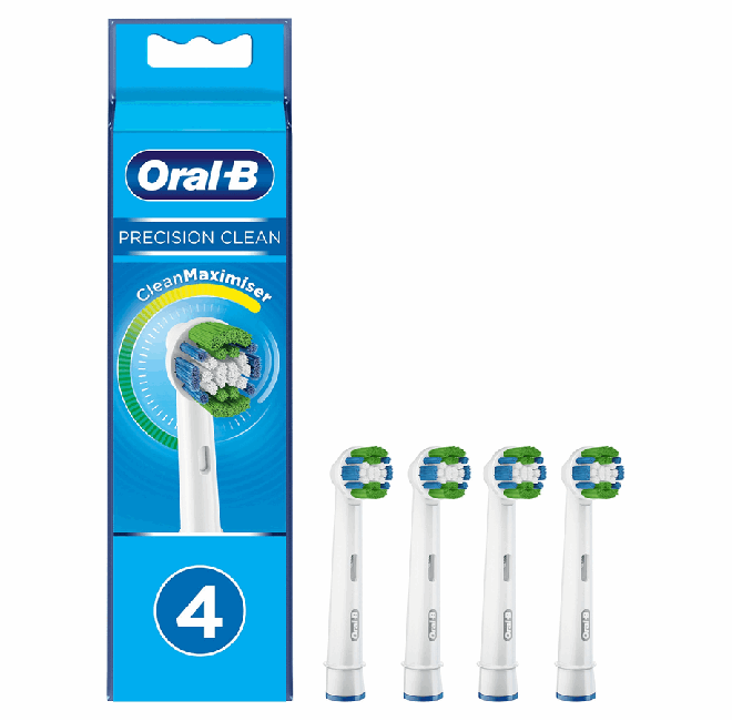 Oral-B - Precision Clean Erstatningshoder 4 Stk