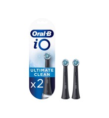 Oral-B - iO Ultimate Clean Mustat Vaihtoharjaspäät 2 Kpl