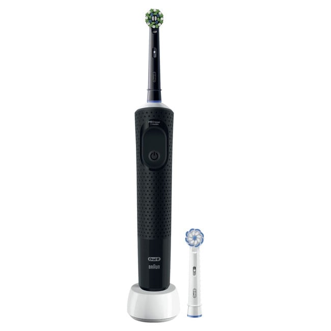 Oral-B - Vitality Pro CA HBOX Svartur Rafmagnsbursti + Aukahlíðar