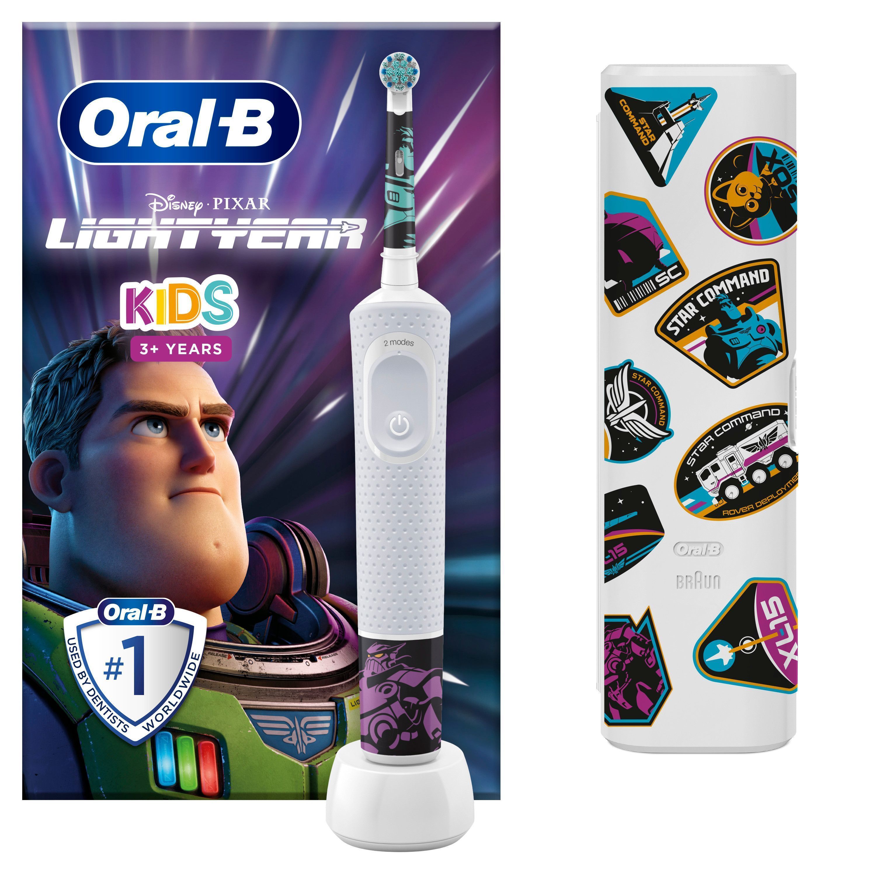 Køb Oral-B - Vitality100 Lightyear - Elektrisk Tandbørste Rejseetui - fragt