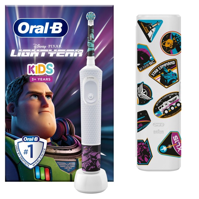 Oral-B - Vitality100 kids Lightyear + TC - Elektrisk Tandbørste + Rejseetui