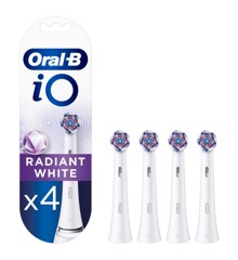 Oral-B - iO Radiant Hvide Udskiftningshoveder 4 Stk