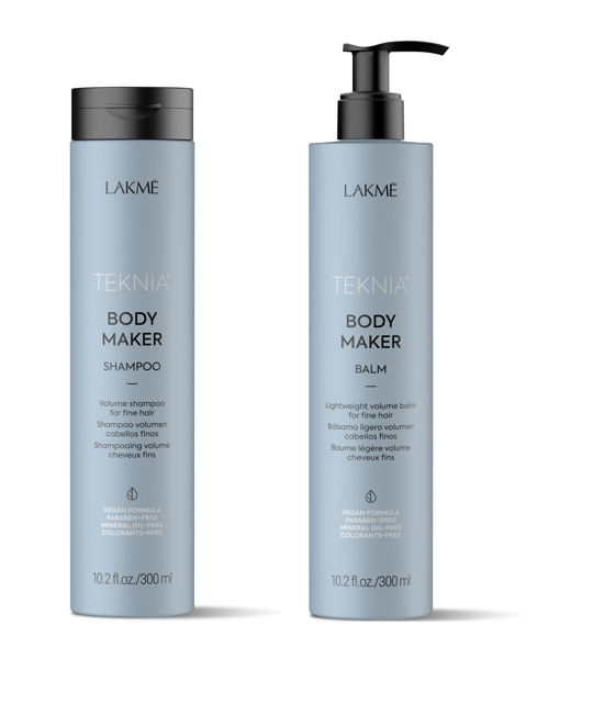 Lakmé - Teknia Body Maker Shampoo 300 ml + Lakmé - Teknia Body Maker Balm 300 ml