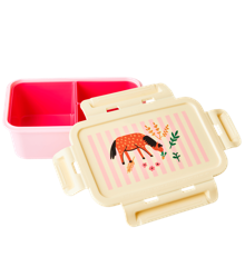 Rice - Lunchbox with 3 Inserts Pink Farm Print