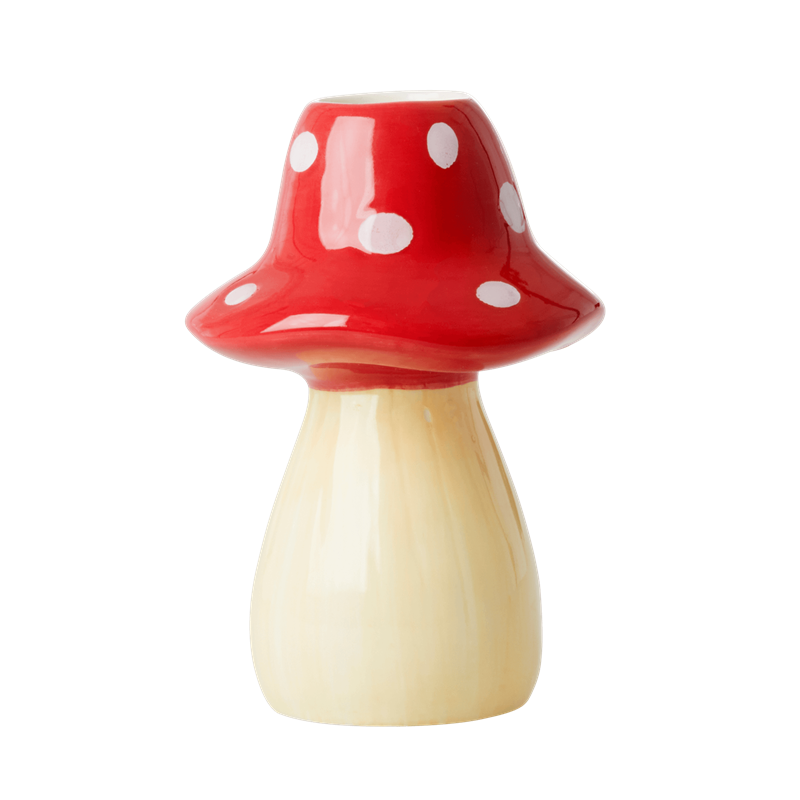 Rice - Ceramic Candle Holder in Mushroom Shape Tall Assorted - Hjemme og kjøkken