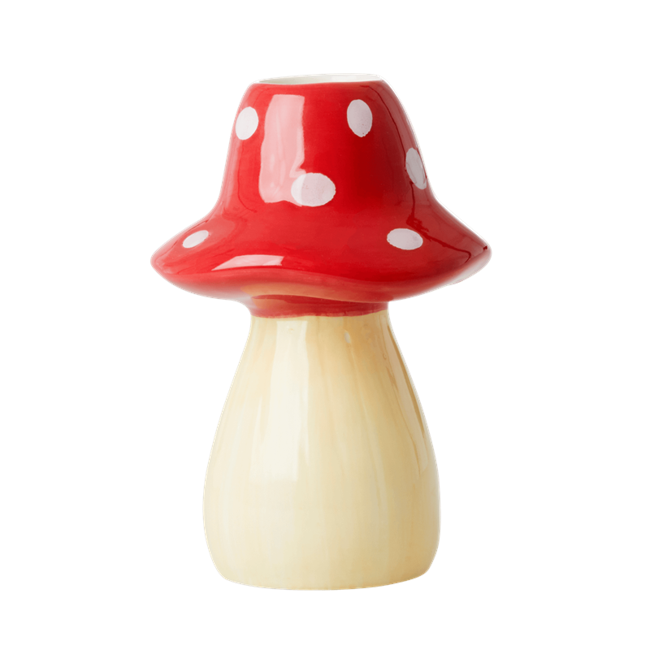 Rice - Ceramic Candle Holder in Mushroom Shape Tall Assorted