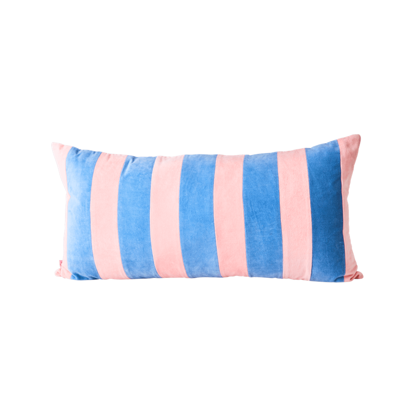 Rice Rectangular Cushion with Pink and Gendarme Stripes Large  - Onlineshop Coolshop