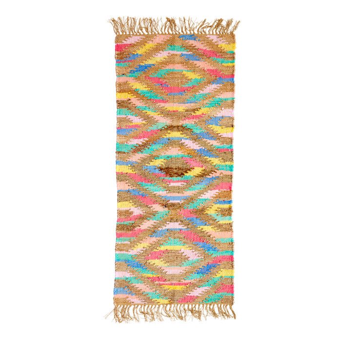 Rice Multicolored Cotton Runner in Pastel Colors  - Onlineshop Coolshop