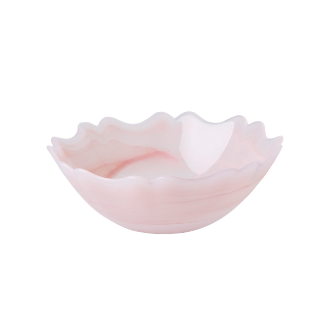 Rice - Alabaster Glass Bowl in Soft Pink - 500 ml