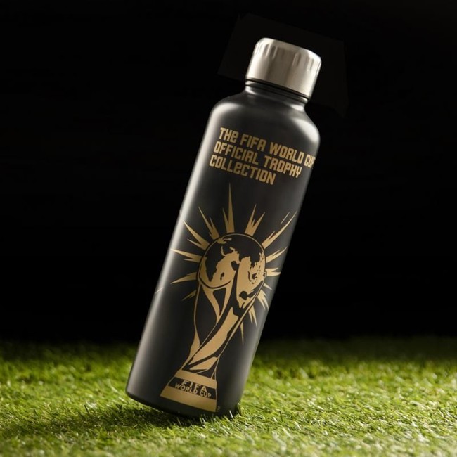 FIFA Metal Water Bottle Black and Gold