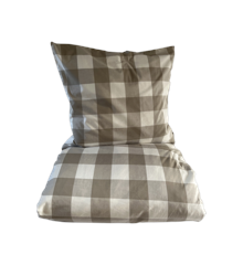 omhu - Blok Tern Bed linen 140x220 cm - Mud (220225119)