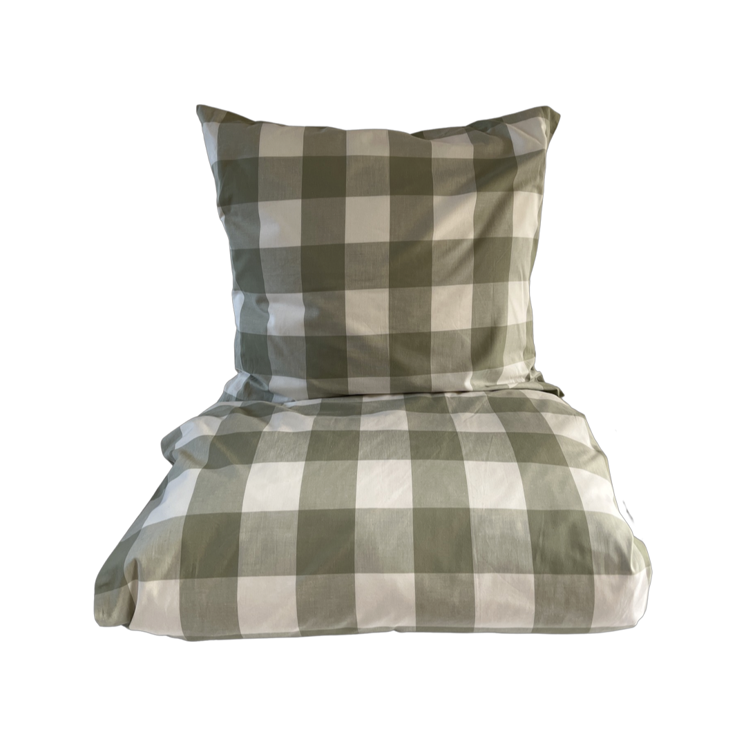 omhu Blok Tern Bed linen 140x220 cm Green (220225152)  - Onlineshop Coolshop