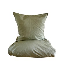 omhu - Percale bed linen 140x220 - Dusty green (220310052)