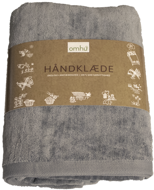 omhu - Frotté/Velour Towel 50x100 cm - Light grey (450100022)