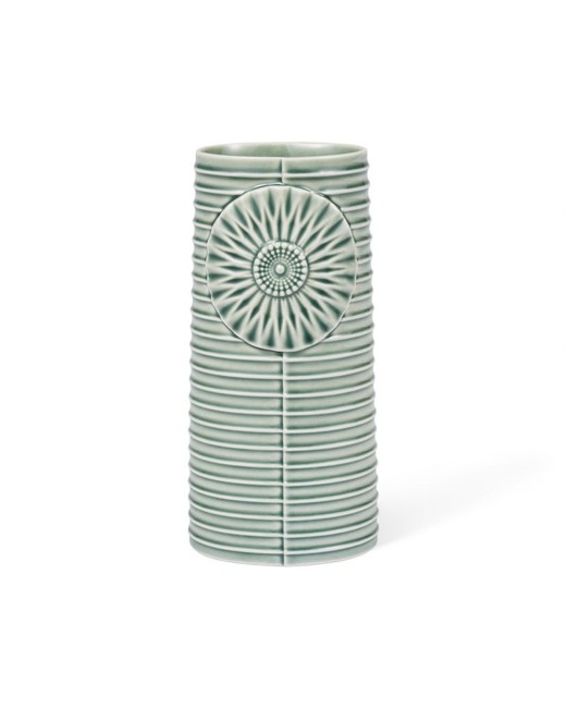 Dottir - Pipanella Vase Lines Oval - Grøn