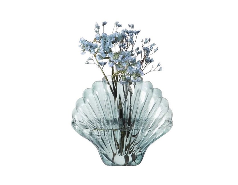 DOIY - Seashell Vase - Blue (DYVASSHBL)