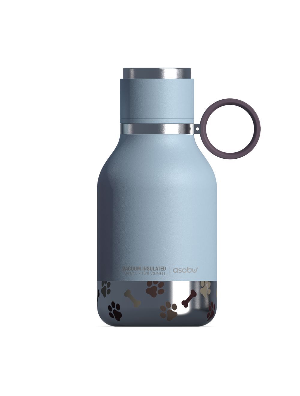 ASOBU - Stainless Steel Bowl Bottle - Blue - (84259103973) - Kjæledyr og utstyr