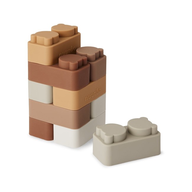 Nuuroo - Pile Silicone Building Bricks - 10 pcs. (NU338)