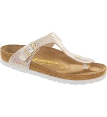 Birkenstock - GIZEH Børn Birko-Flor Smal -  Shiny Snake Cream