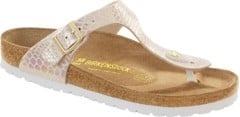 Birkenstock - GIZEH Børn Birko-Flor Smal -  Shiny Snake Cream