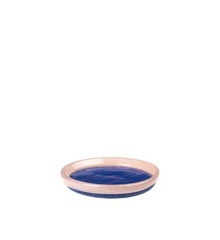 Broste Copenhagen - Hula Lysfad i glas, 13 cm - Blå
