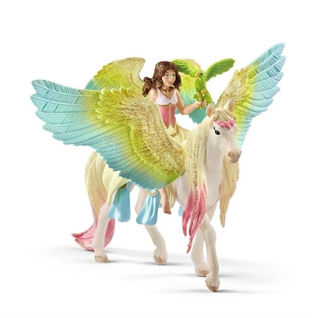 Schleich - Bayala - Feen Surah med glitter Pegasus (70566)