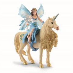 Schleich - Bayala - Eyela riding on golden unicorn (42508)